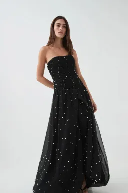 Aje Juniper Gown Black Size 6 for rent on The Volte - image 2