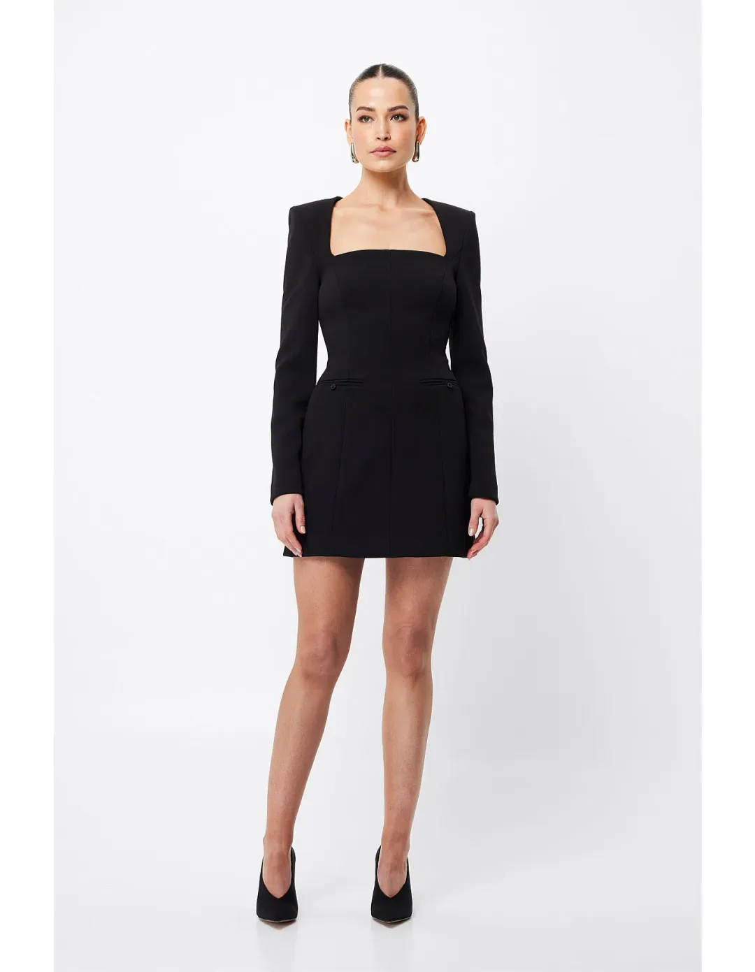 Mossman Origin Mini Dress Black Size 8 for rent on The Volte - main image