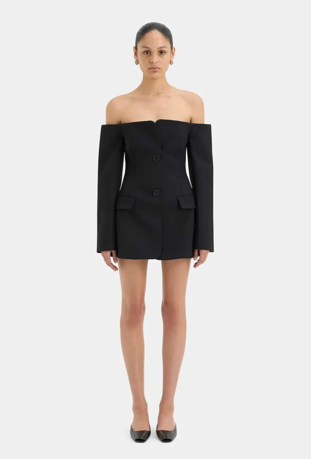 Sir the Label Sandrine Tailored Mini Black Size AU 6 for rent on The Volte - main image