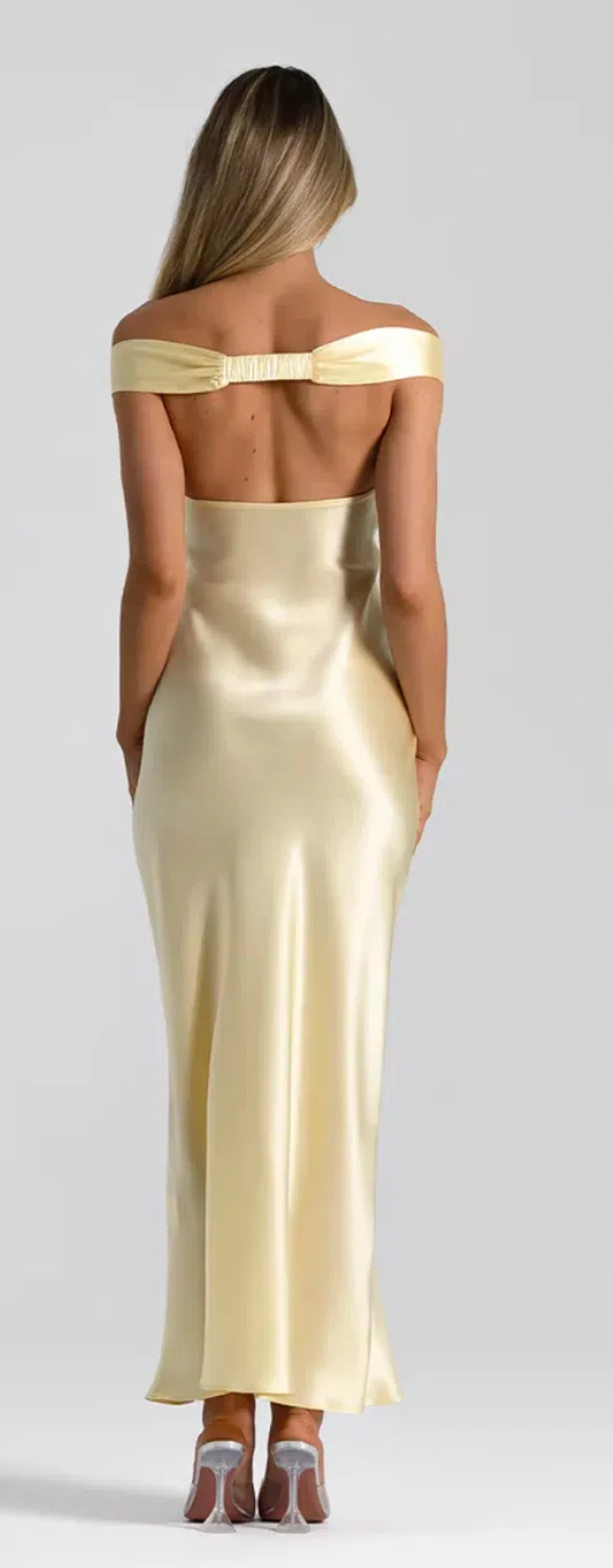 Natalie Rolt- Bridget Dress in Lemon for rent on The Volte - main image