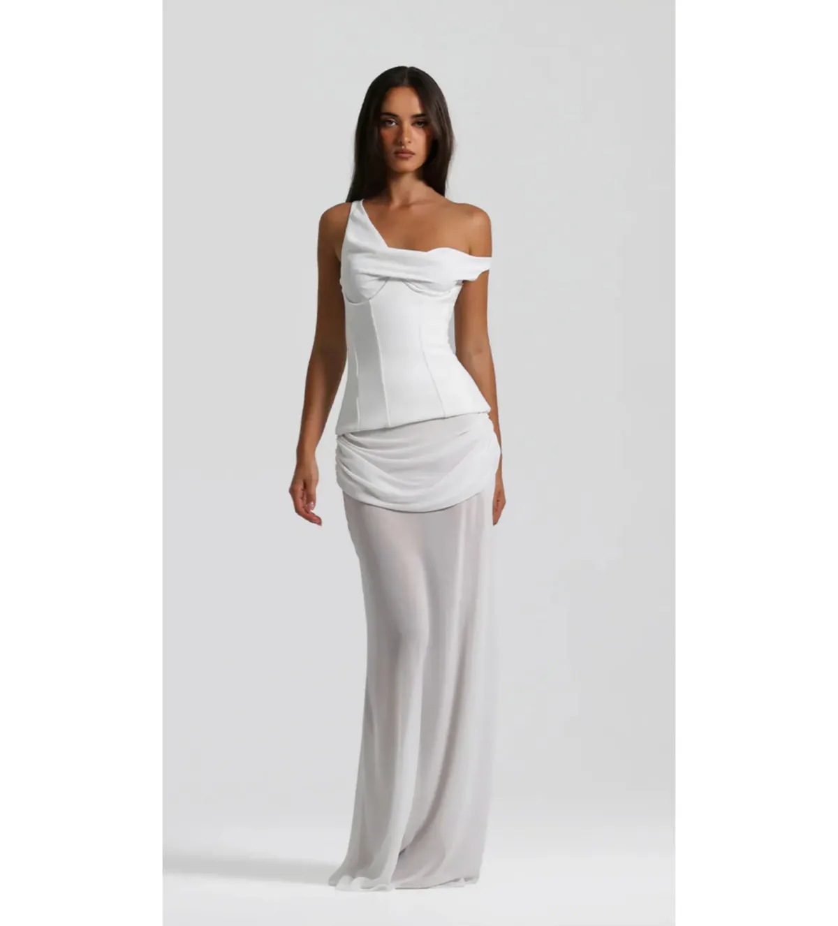 Natalie Rolt Cadence Maxi Gown in White Size 10 - Image 1
