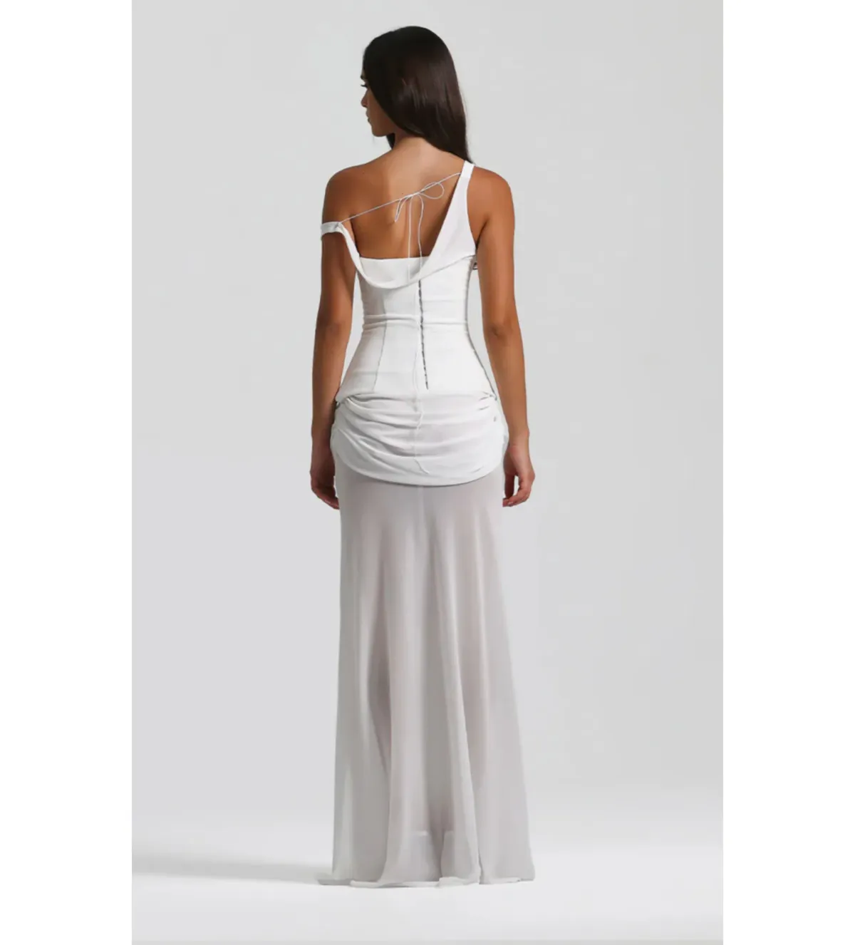 Natalie Rolt Cadence Maxi Gown in White Size 10 - Image 4