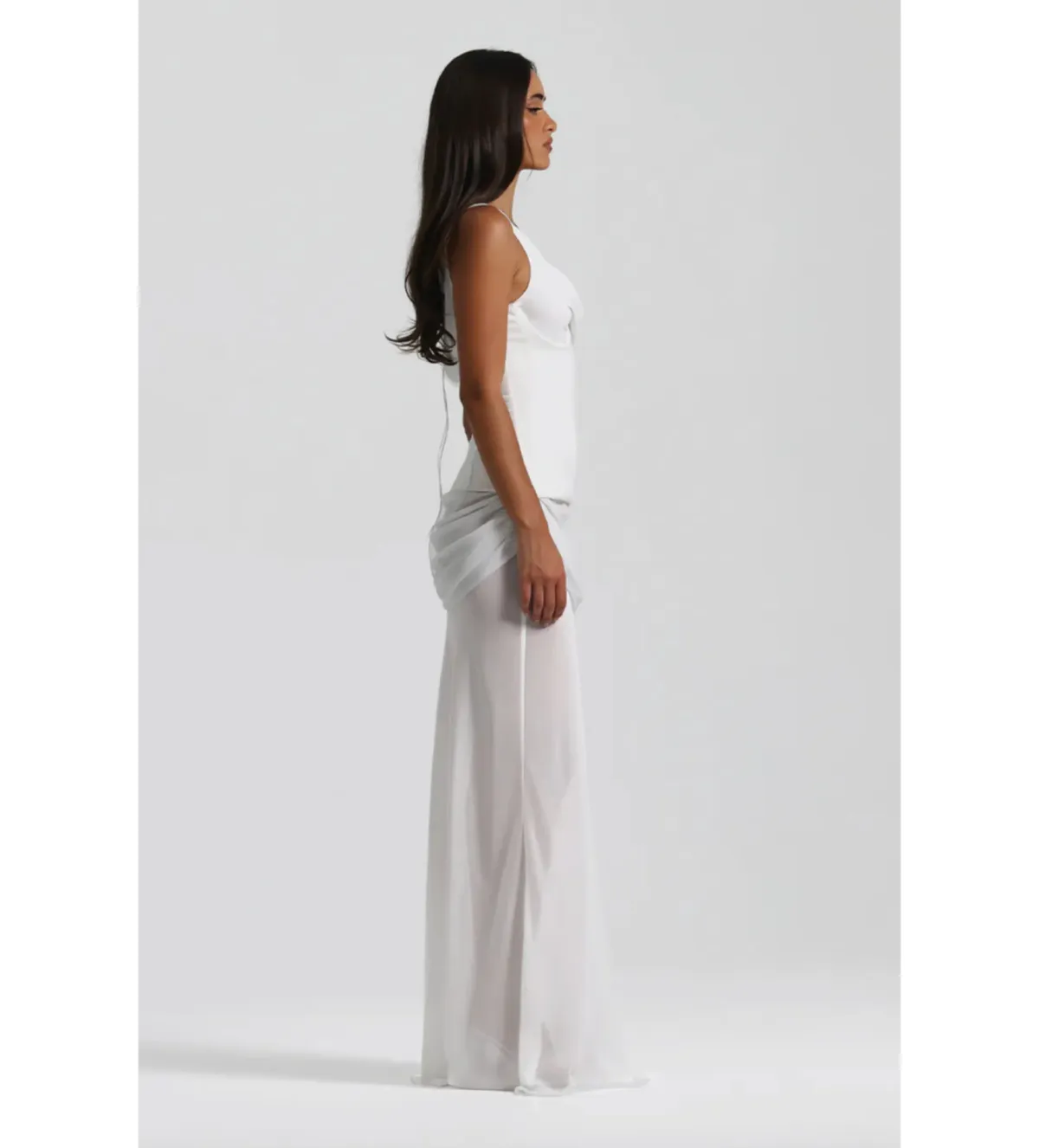 Natalie Rolt Cadence Maxi Gown in White Size 10 - Image 3