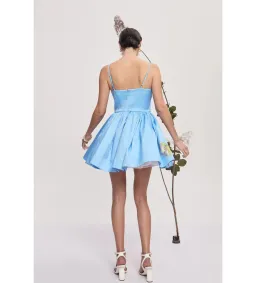 Alemais Donata Mini Dress in Blue Size 6 for rent on The Volte - image 3