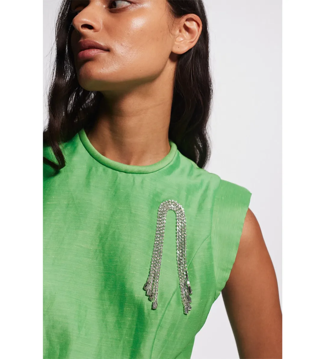 Alemais Dazzle Midi Dress in Green Size 6 for rent on The Volte - main image