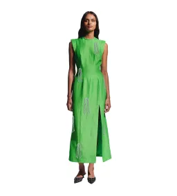Alemais Dazzle Midi Dress in Green Size 6 for rent on The Volte - image 1