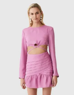 Atoir The Wyld Mini Dress in Pink Size 12 for rent on The Volte - image 2