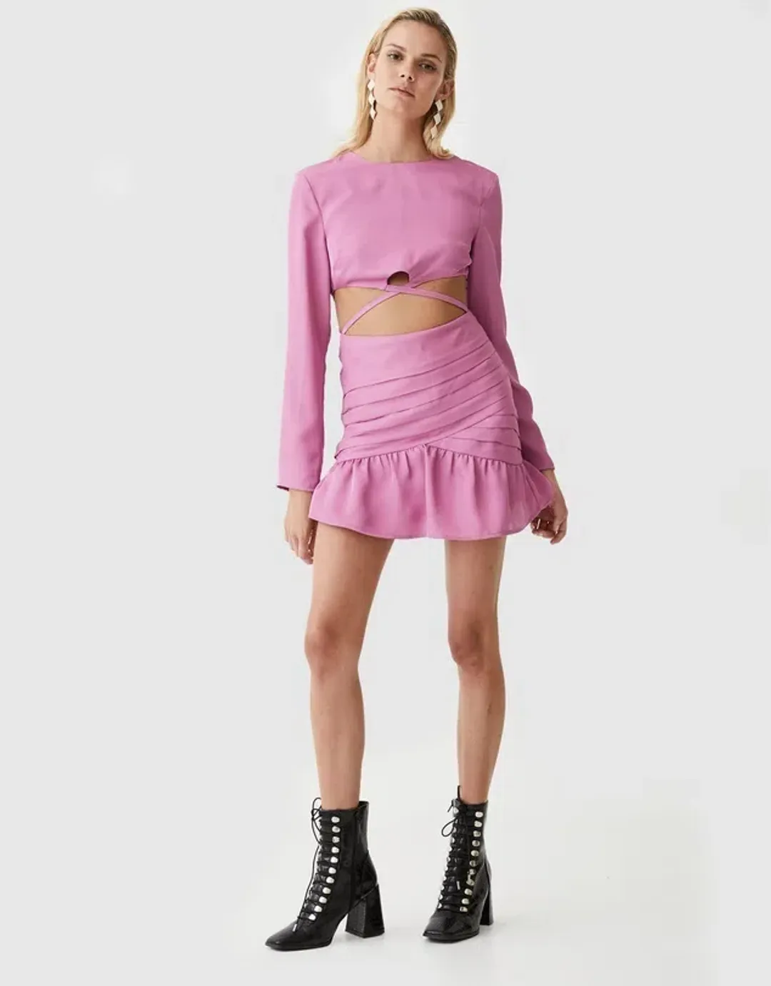 Atoir The Wyld Mini Dress in Pink Size 12 for rent on The Volte - main image