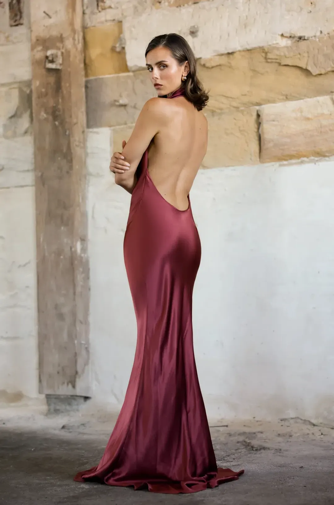 Arcina Ori Gaia Dress Plum Size S/AU 8 for rent on The Volte - main image