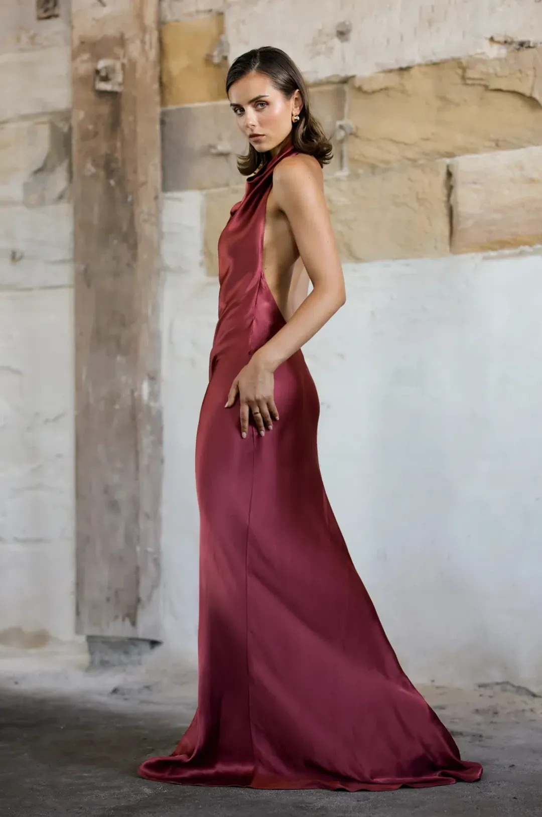 Arcina Ori Gaia Dress Plum Size S/AU 8 for rent on The Volte - main image