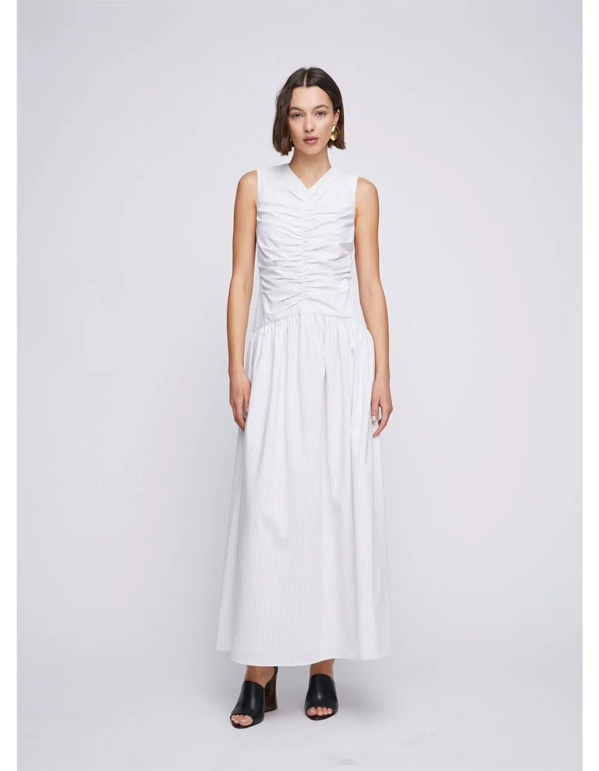 ANNA QUAN Arabella Maxi Dress Taupe Stripe 8 - Image 5