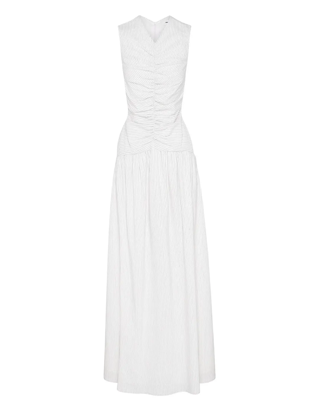 ANNA QUAN Arabella Maxi Dress Taupe Stripe 8 for rent on The Volte - main image