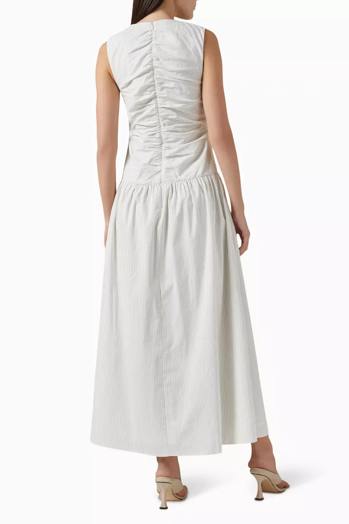 ANNA QUAN Arabella Maxi Dress Taupe Stripe 8 - Image 4