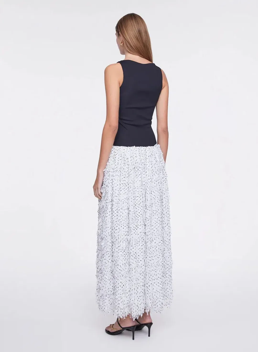 ANNA QUAN Leni Dress Spot Fringe 6 for rent on The Volte - main image