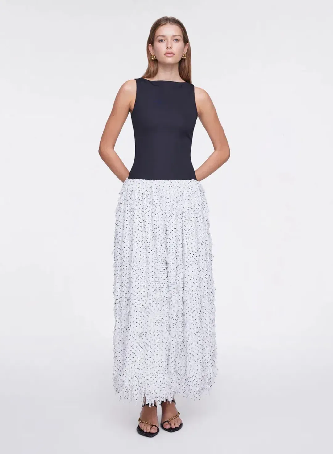 ANNA QUAN Leni Dress Spot Fringe 6 for rent on The Volte - main image