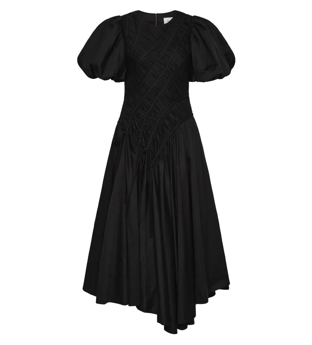 Aje Wisteria Midi Dress Black Size AU 12 for rent on The Volte - main image