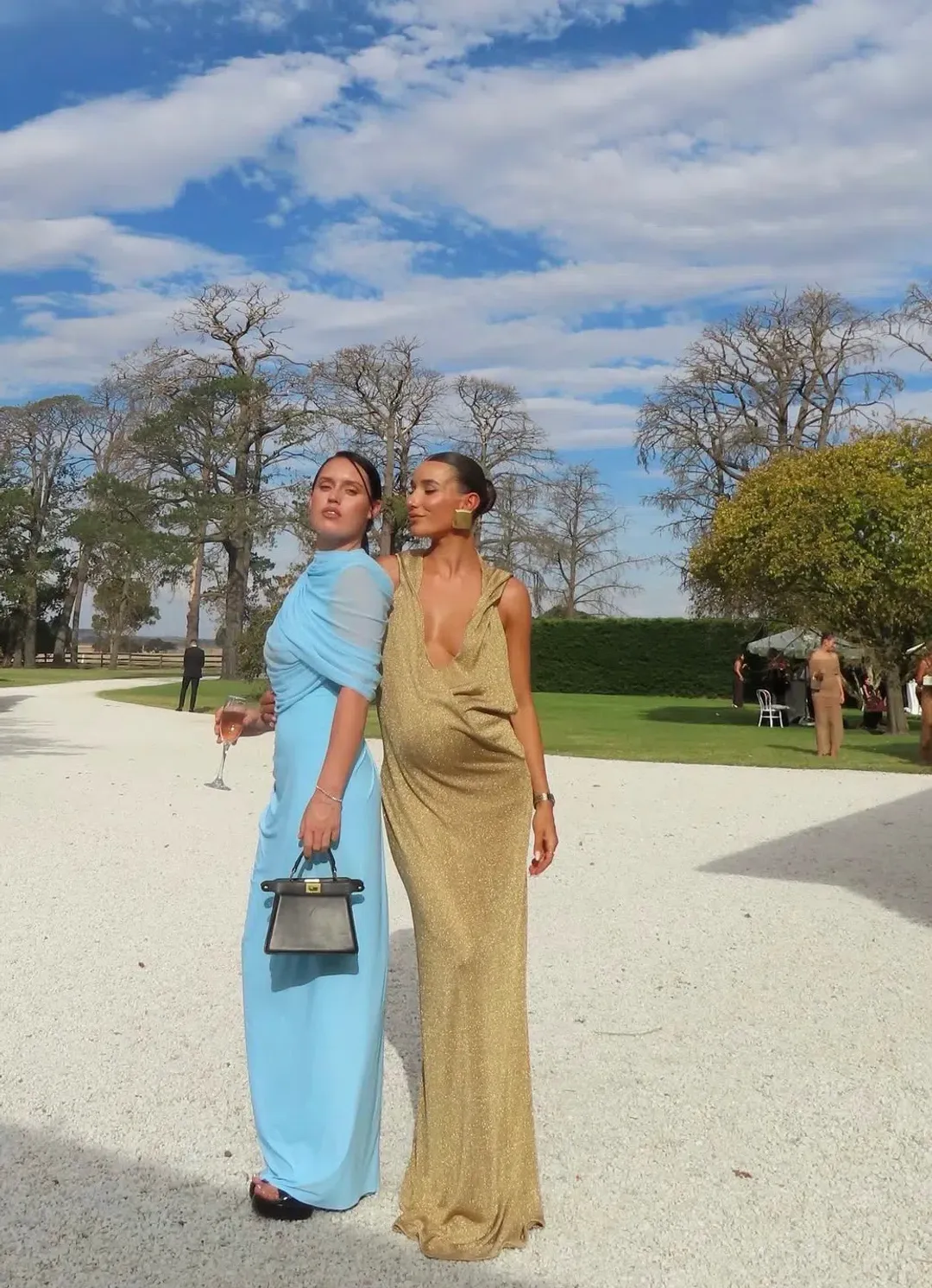 Common Hours Bees Knees Dress Gold Honey Metallic for rent on The Volte - main image