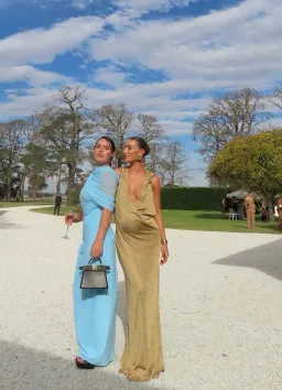 Common Hours Bees Knees Dress Gold Honey Metallic for rent on The Volte - image 9