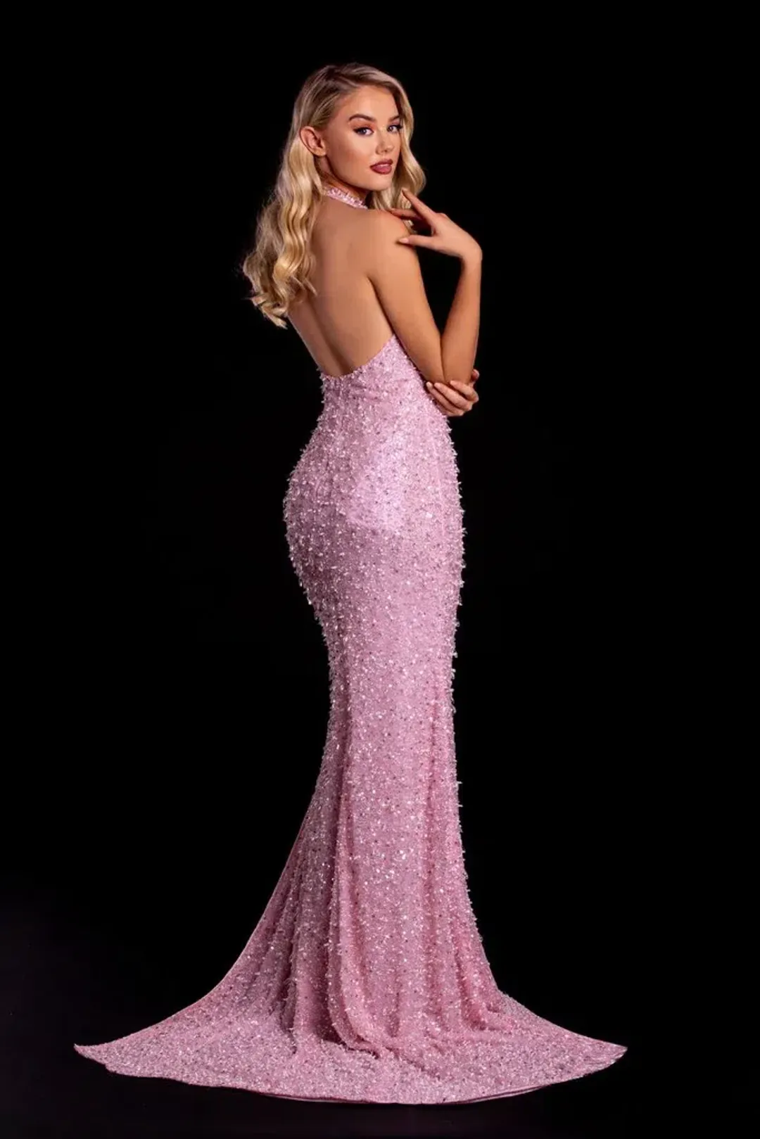 Portia and Scarlett Nalani Gown Pink Size 8 for rent on The Volte - main image