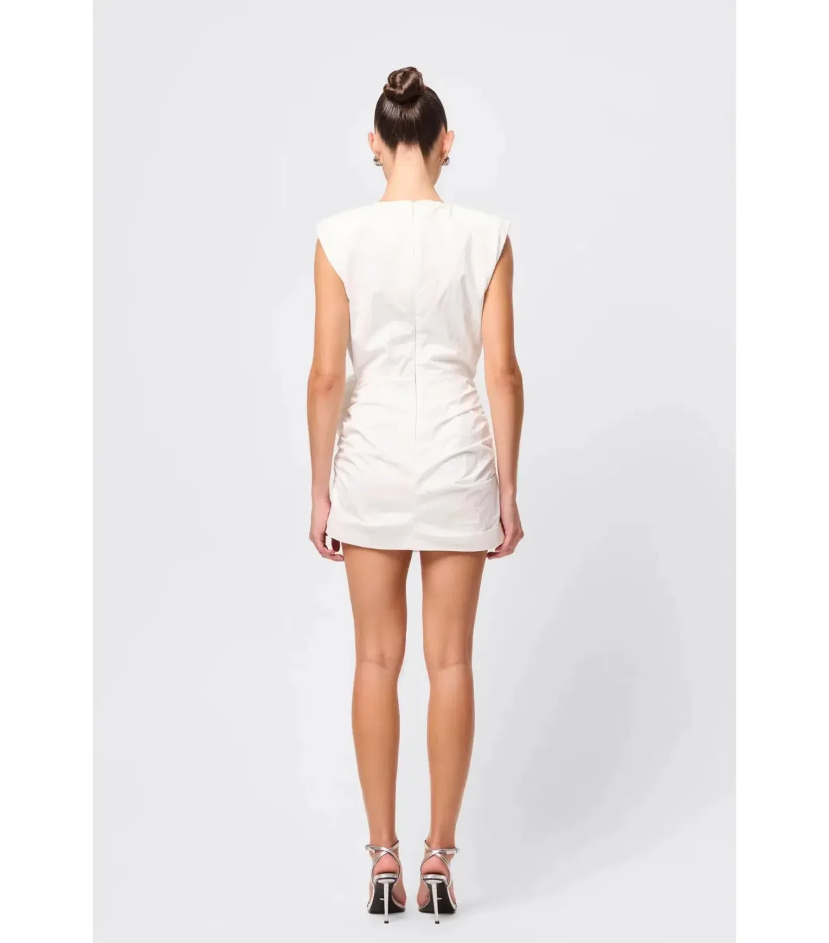 Mossman Wrapped In You Mini Dress White Size AU 8 - Image 2