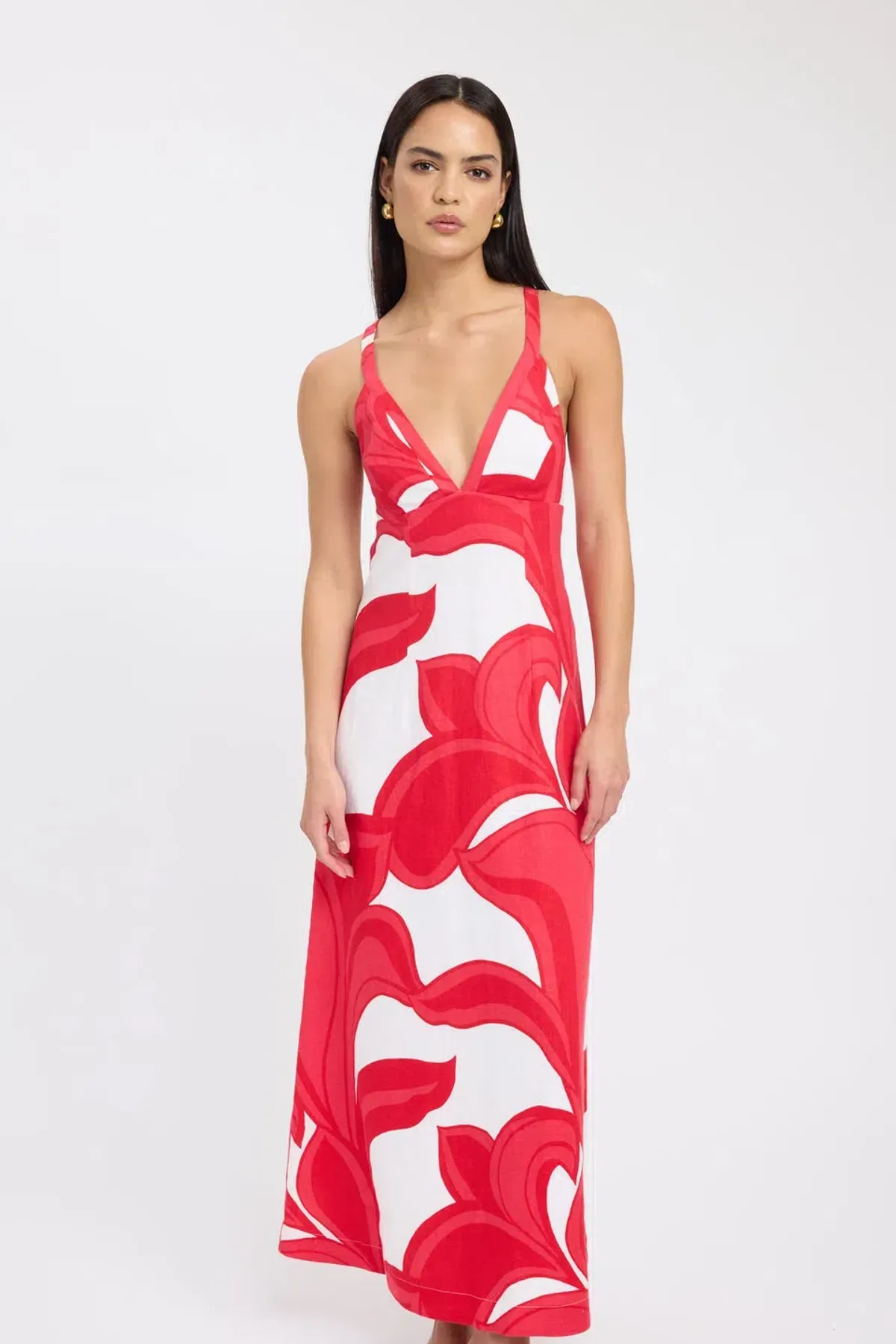 Kookai Zani Maxi Dress Print Size 8 - Image 2