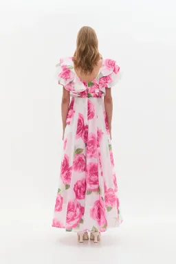 Aje Olea Maxi Dress Soft Rose Light Size AU 4 for rent on The Volte - image 3