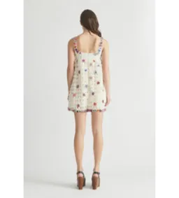 Antipodean Echo Crochet Flower Mini Dress Size AU 6 for rent on The Volte - image 3