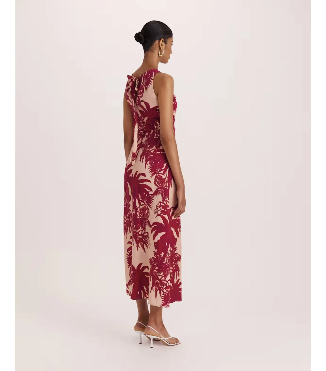 Saba Brielle Midi Dress Red Multi Size AU 12 for rent on The Volte - main image