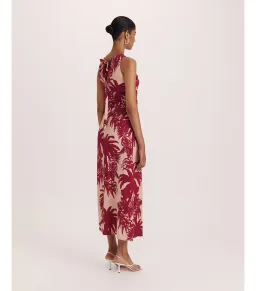 Saba Brielle Midi Dress Red Multi Size AU 12 for rent on The Volte - image 4