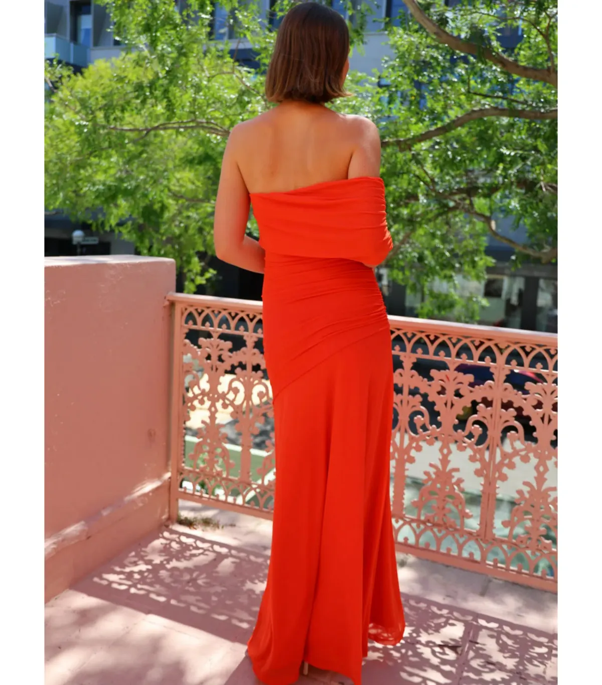 By Nicola Fiesta Off Shoulder Maxi Dress in Fiesta Size AU 6 - Image 3