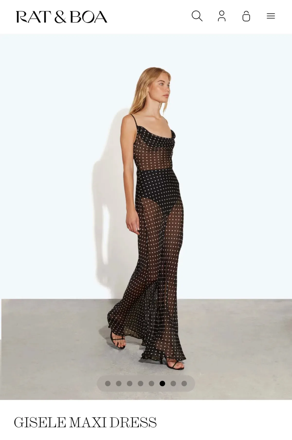 RAT & BOA GISELE MAXI DRESS size small - Image 1
