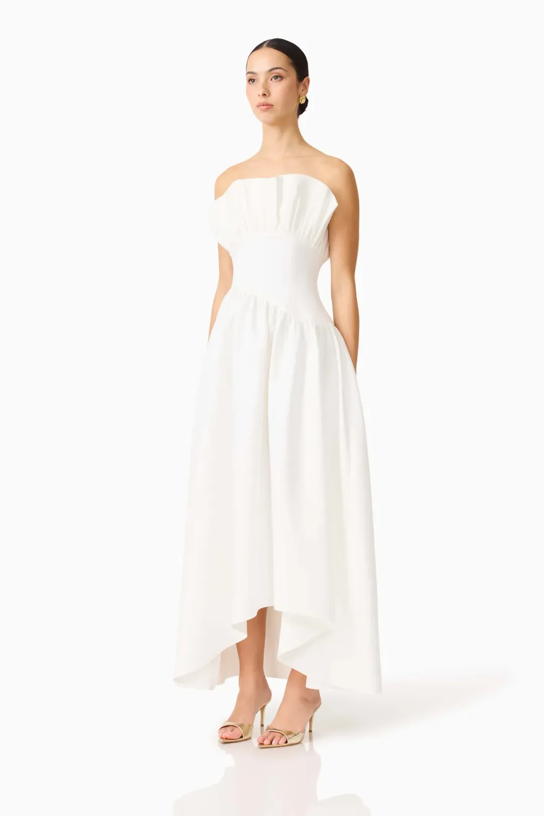 Elliatt Laurel Sleeveless Maxi Dress White Size L / Au 12 for rent on The Volte - main image