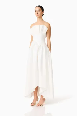 Elliatt Laurel Sleeveless Maxi Dress White Size L / Au 12 for rent on The Volte - image 2