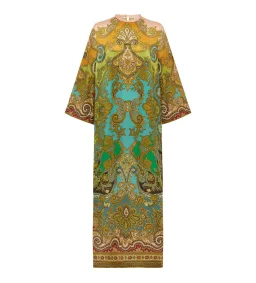 Alemais Clemenza Silk Midi Dress Multi Size 14 for rent on The Volte - image 2
