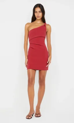 Bec & Bridge Ariven Asym Mini Dress Red Size 12 for rent on The Volte - image 1