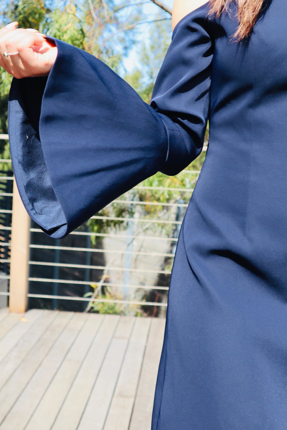 Navy blue Suite Dress Mossman Size 8-10 - Image 7