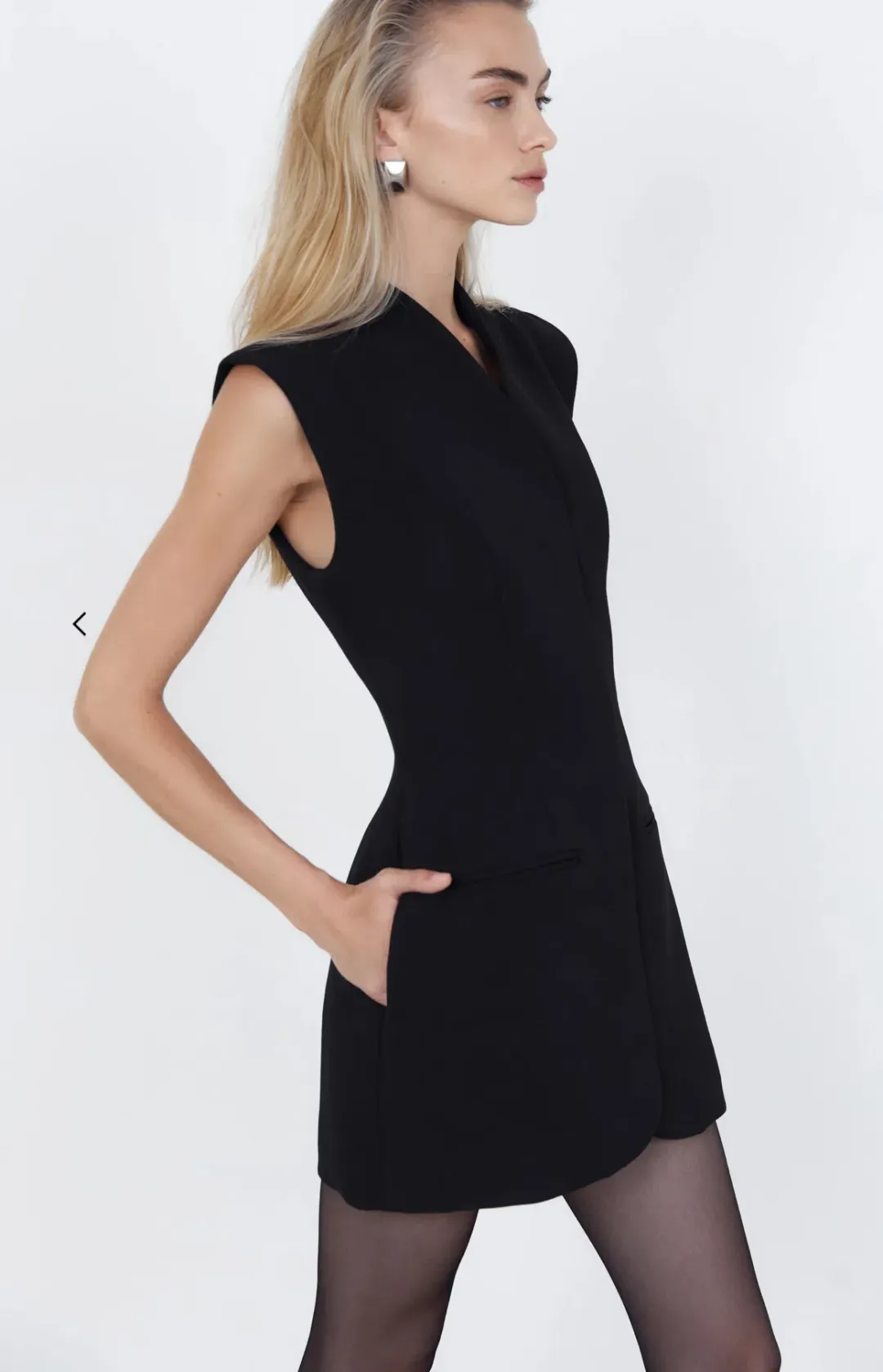 The Cross Mini Dress Black Size 16 for rent on The Volte - main image