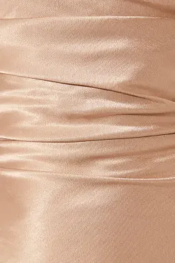 Shona Joy La Lune One Shoulder Cowl Back Maxi Dress Gold Size 8 for rent on The Volte - image 4