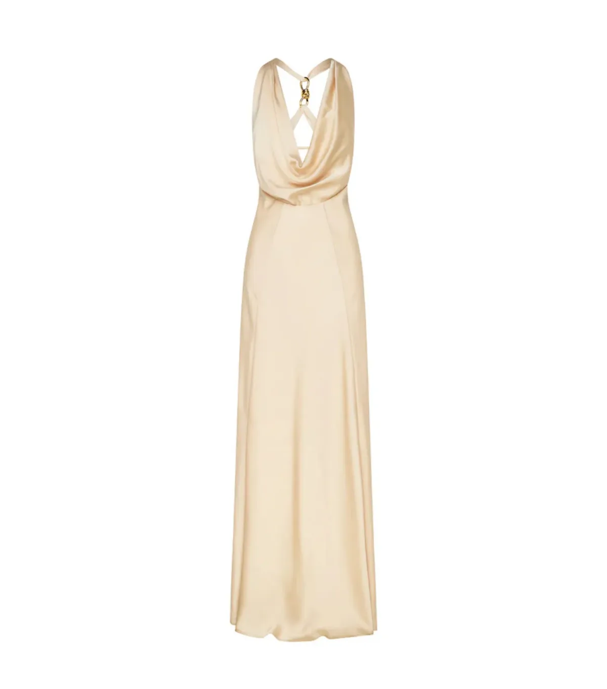 Manning Cartell Charmed Cowl Slip Maxi Dress Champagne Size AU 4 - Image 4