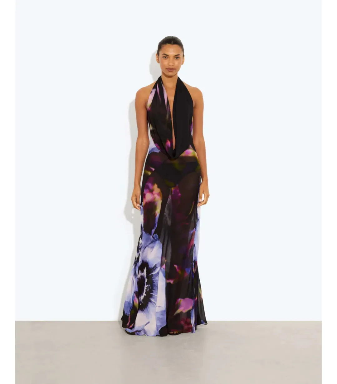 Rat & Boa Antonella Maxi Dress Print Size AU 6 for rent on The Volte - main image