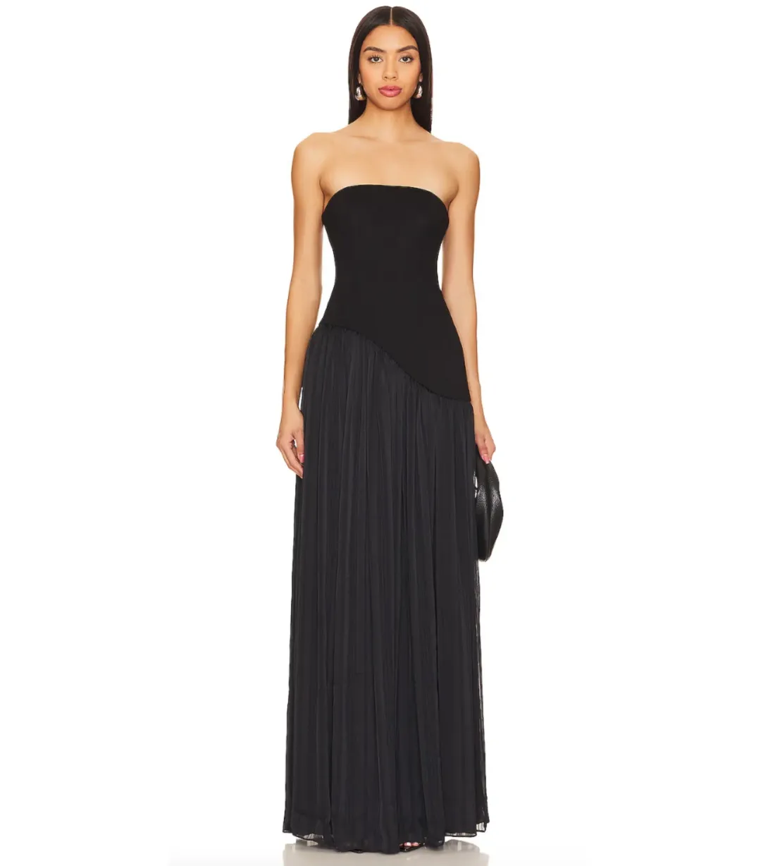 Lovers + Friends Alice Maxi Gown Black Size AU 10 for rent on The Volte - main image