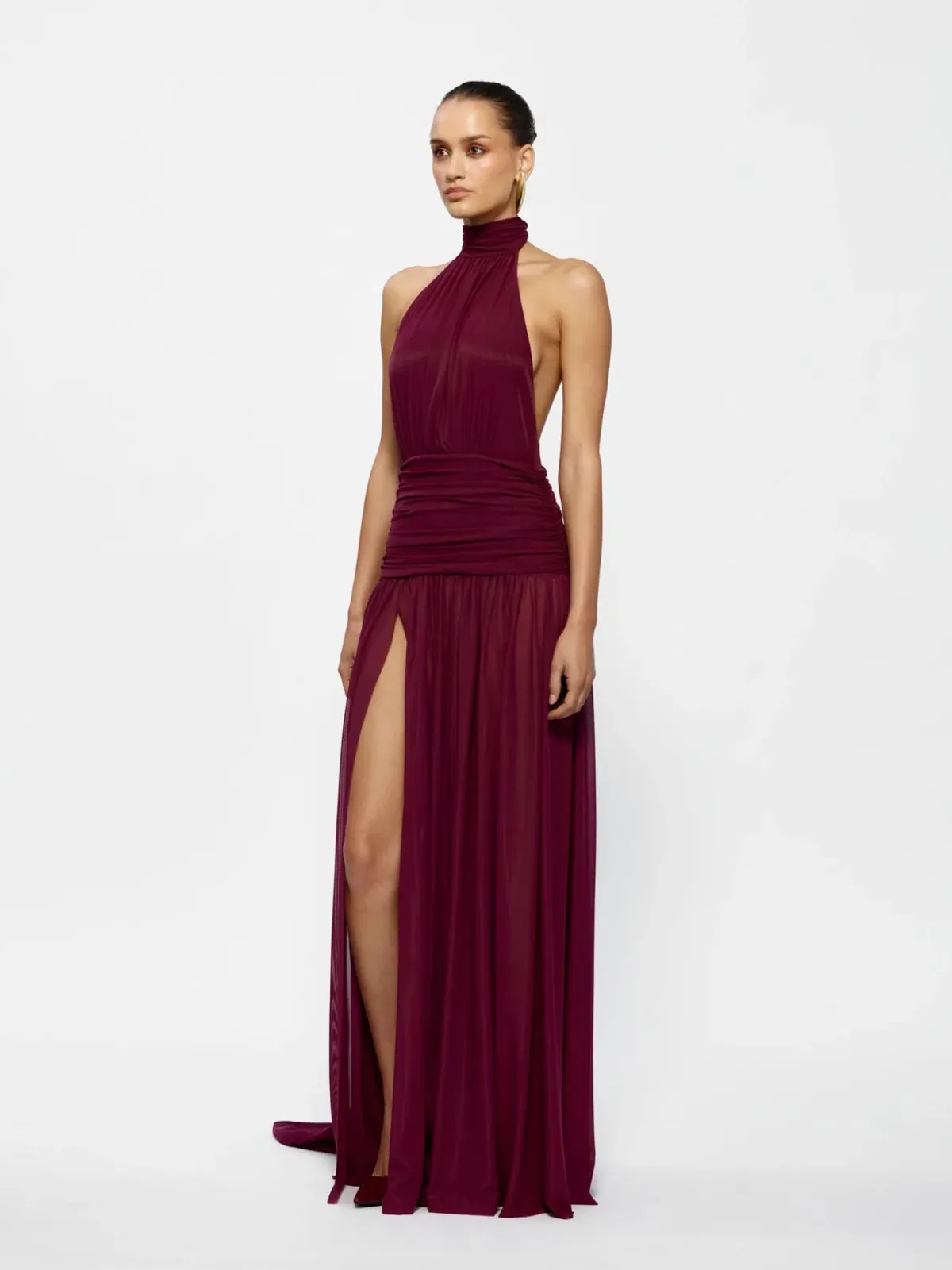 Effie Kats Verity Maxi Gown Burgundy Size S / AU 8 - Image 2