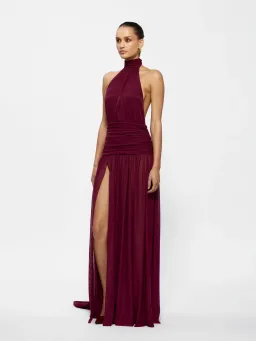 Effie Kats Verity Maxi Gown Burgundy Size S / AU 8 for rent on The Volte - image 2