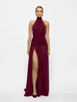 Effie Kats Verity Maxi Gown Burgundy Size S / AU 8 for rent on The Volte - image 1