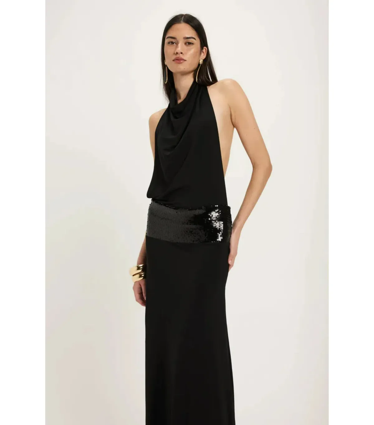 Ance Gria Adele Maxi Gown Black Size AU 8 - Image 4