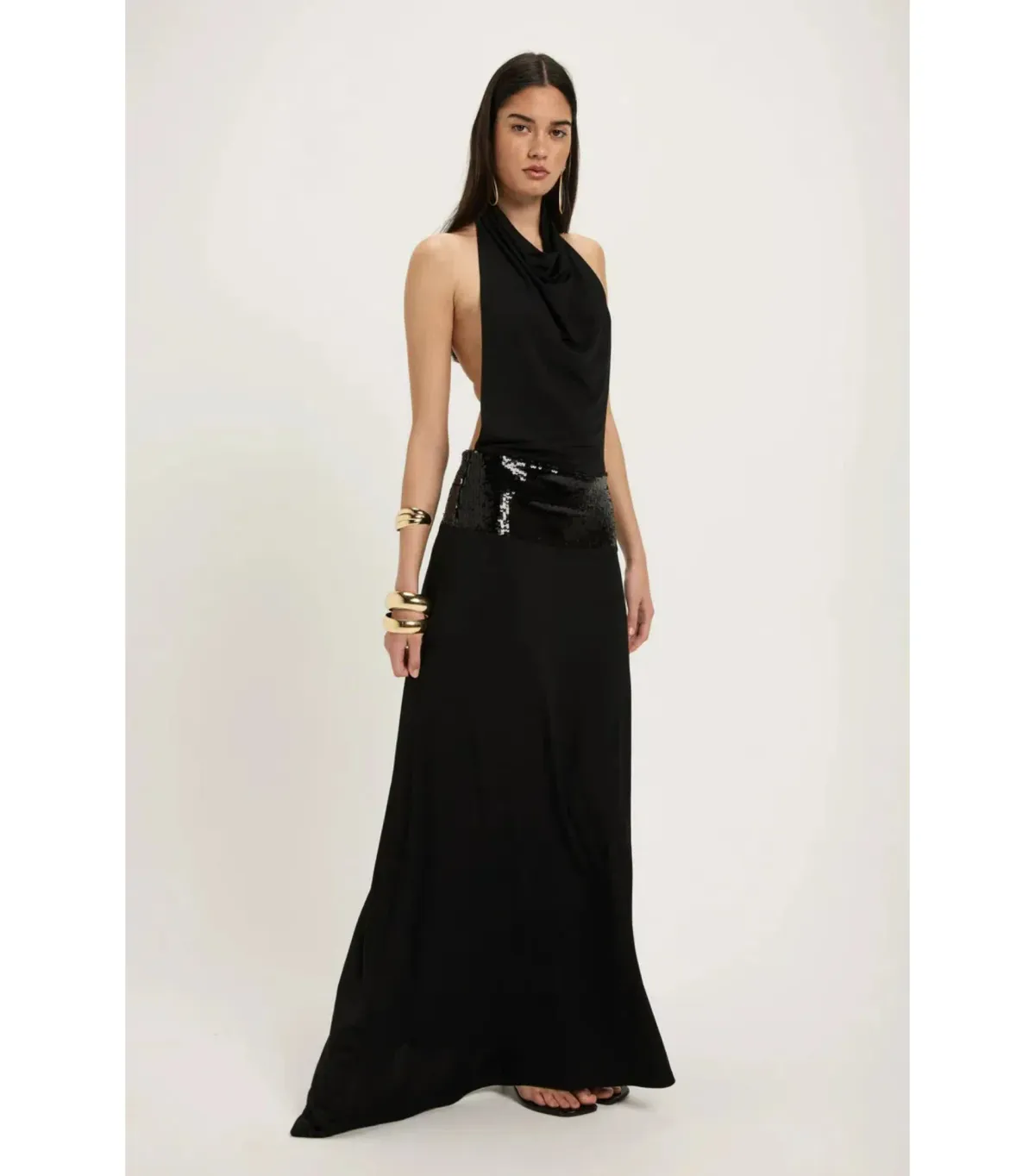 Ance Gria Adele Maxi Gown Black Size AU 8 - Image 2