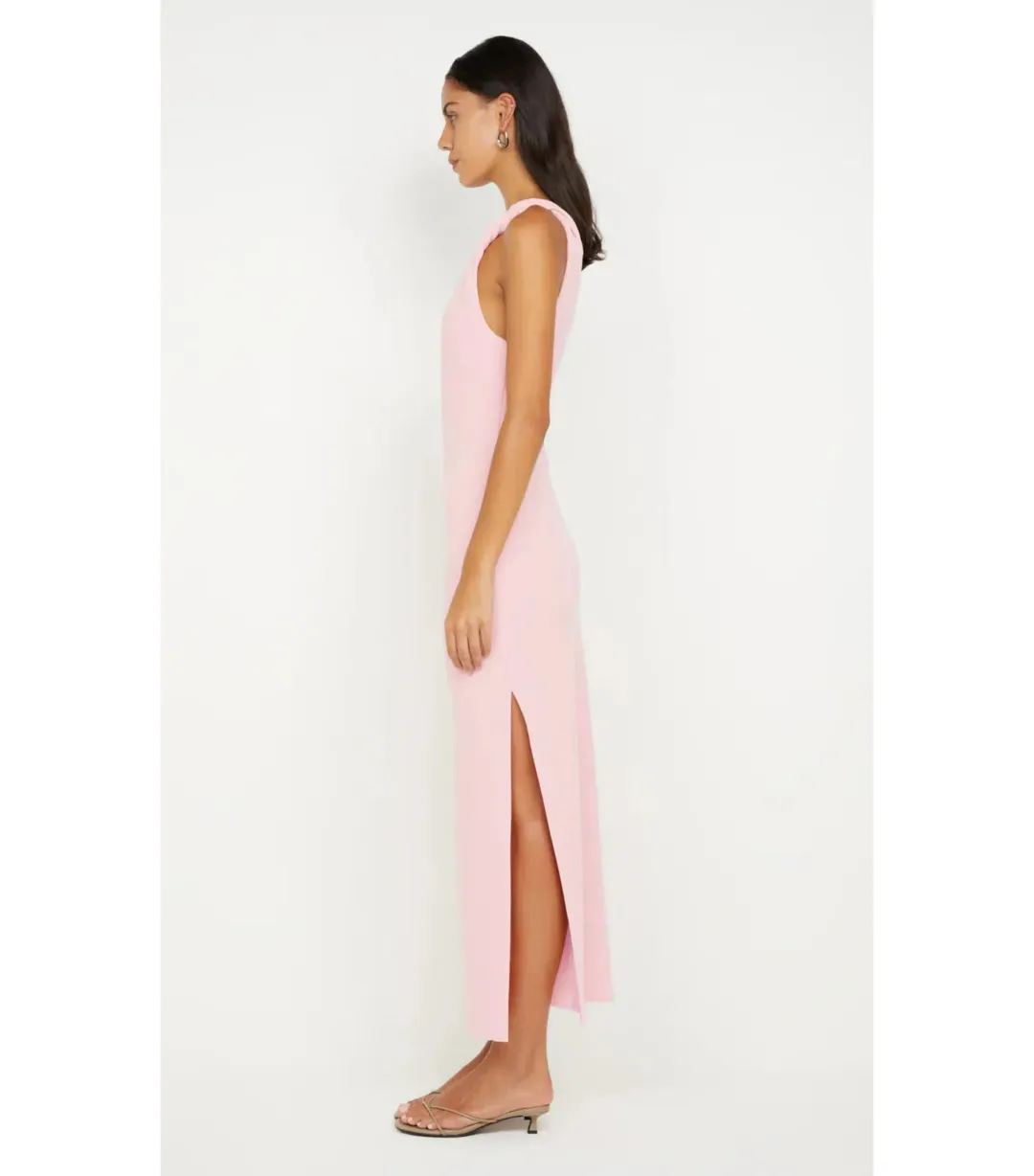 Bec & Bridge Ariven Asym Midi Dress Pink Size AU 16 for rent on The Volte - main image