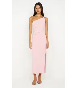 Bec & Bridge Ariven Asym Midi Dress Pink Size AU 16 for rent on The Volte - image 1
