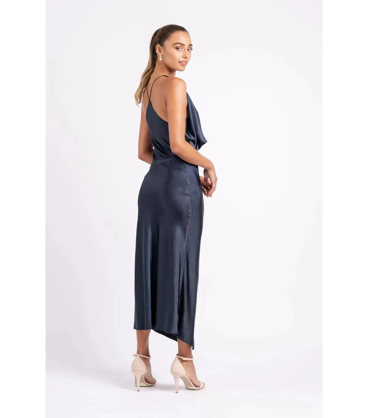 One Fell Swoop Muse Midi Dress Navy Size AU 10 - Image 4