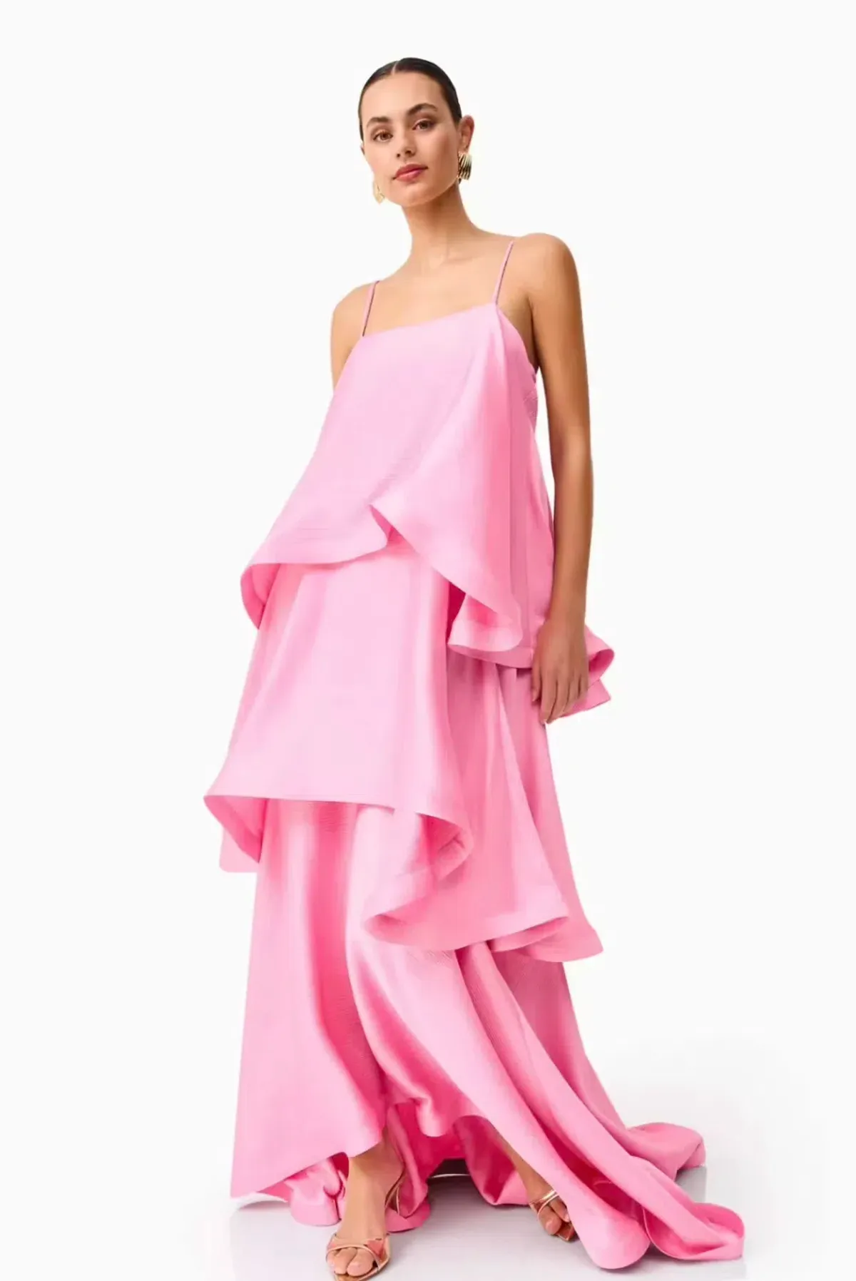 Elliatt Tilly Tiered Maxi Dress in Pink Size XS / AU 6 - Image 2